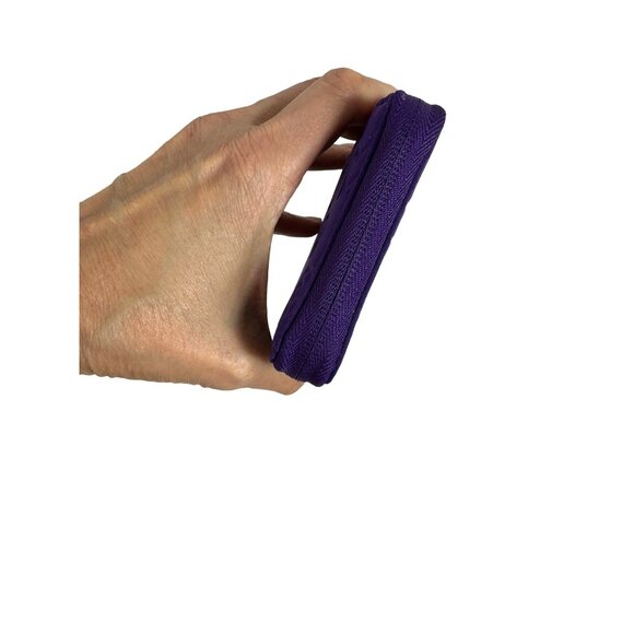 MARC by Marc Jacobs Purple Neoprene  Dreamy Logo Zip Slim Wallet - Picture 5 of 13